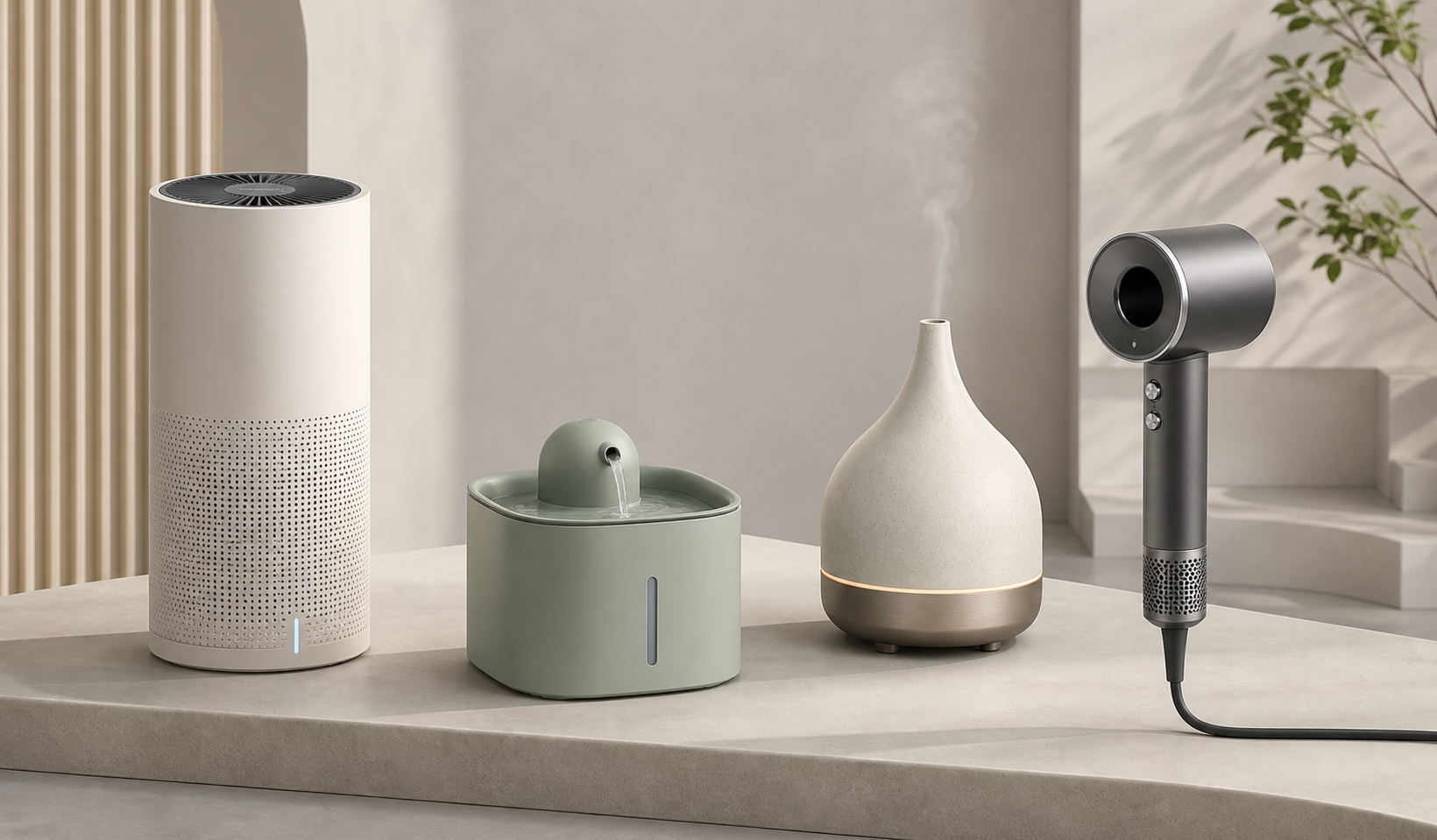 Illustrative selection of modern small appliances